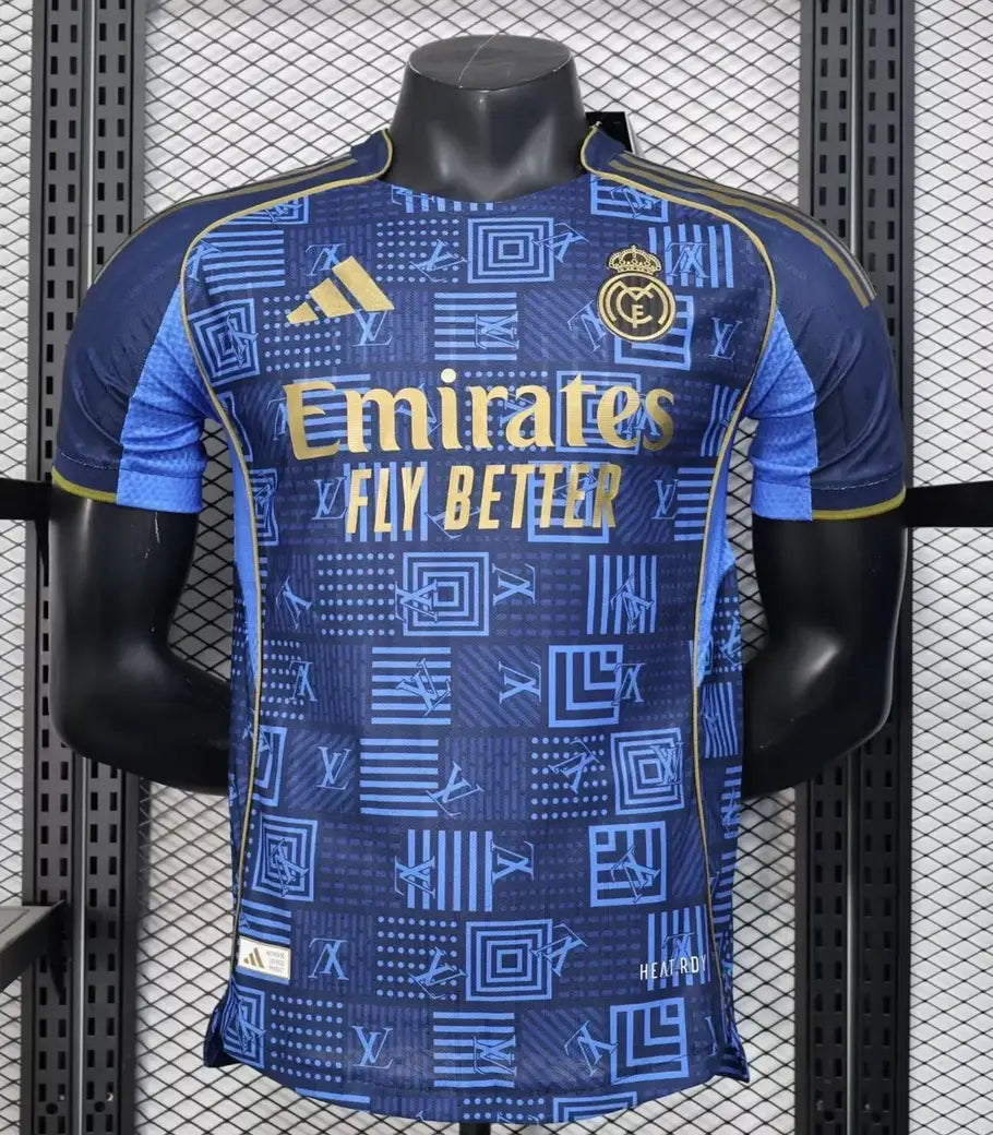 Why does the Louis Vuitton Real Madrid jersey mix styles? – ELITE