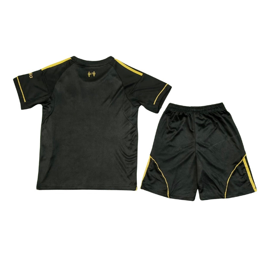 Liverpool black children's kit 25/26