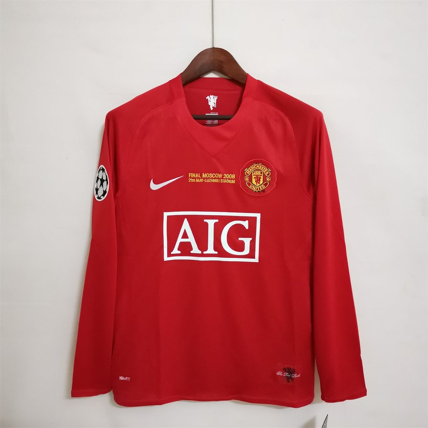 Manchester United 2007-2008 Champions League Final Long Sleeves