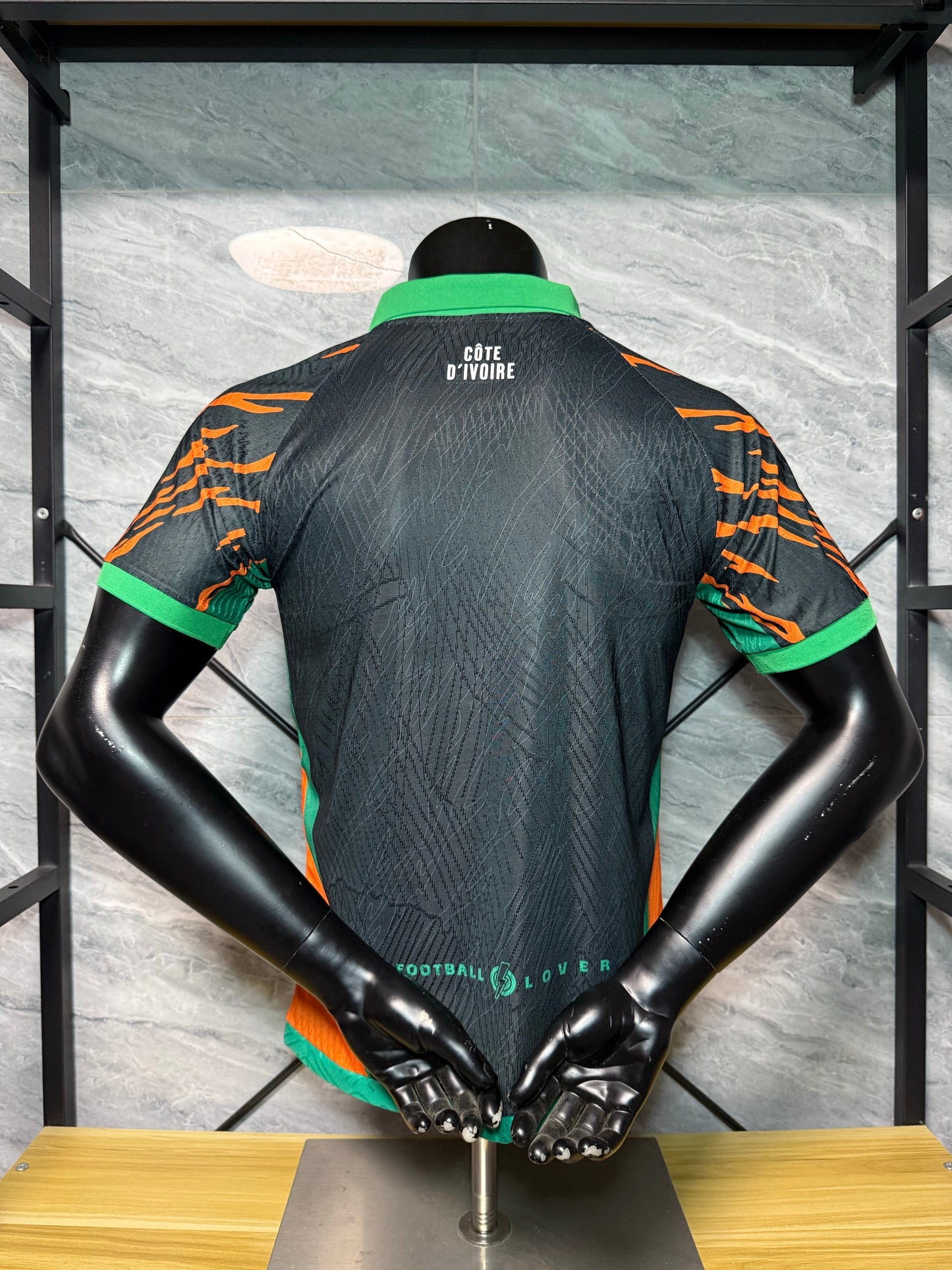 Maillot Cote d'Ivoire Concept Noir Elephant Version Joueur 2025/2026