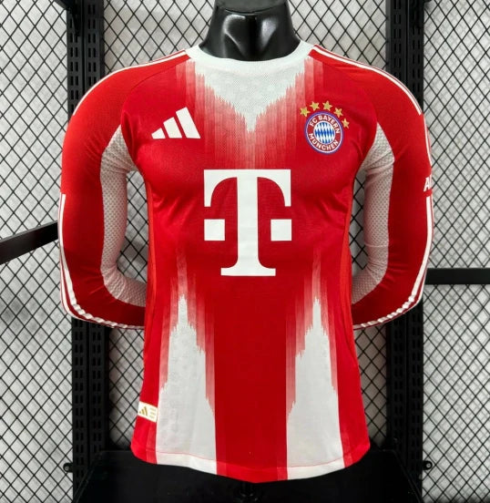 Camiseta de jugador de manga larga local del FC Bayern Múnich, versión 2025/2026