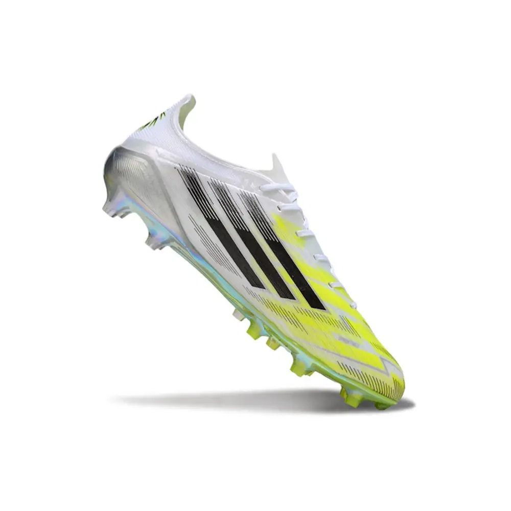 Crampons Adidas F50 Blanche et Jaune