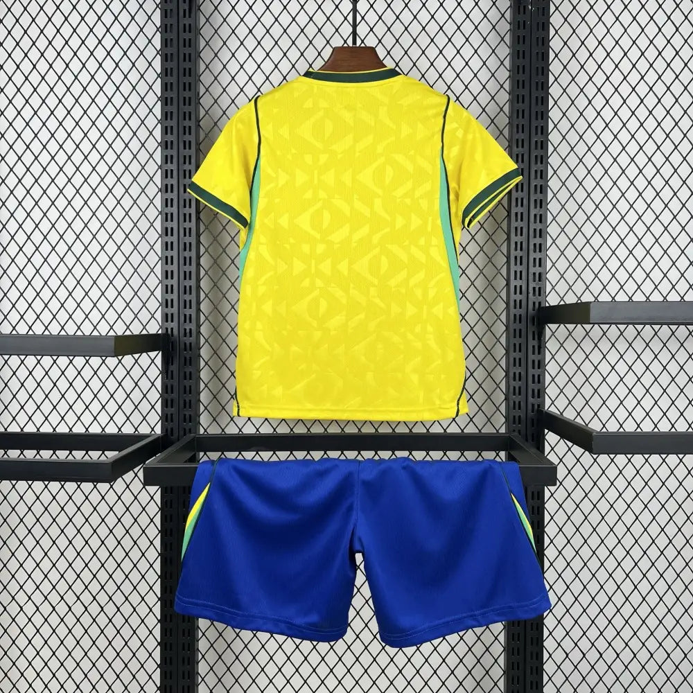 Kit enfant Brésil Domicile Coupe du Monde 2026 - Vêtements de sport