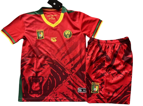 Kit enfant Cameroun Extérieur 2025 - Vêtements de sport