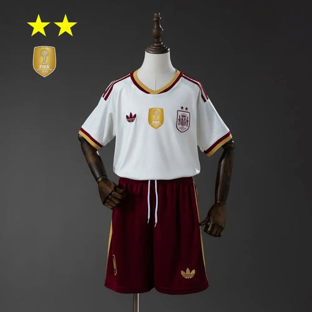 Kit enfant Espagne Extérieur Coupe du Monde 2026 2 étoiles - Vêtements de sport