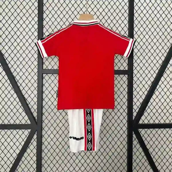 Kit Enfant Manchester United Domicile Retro 1998/1989 - Vêtements de sport