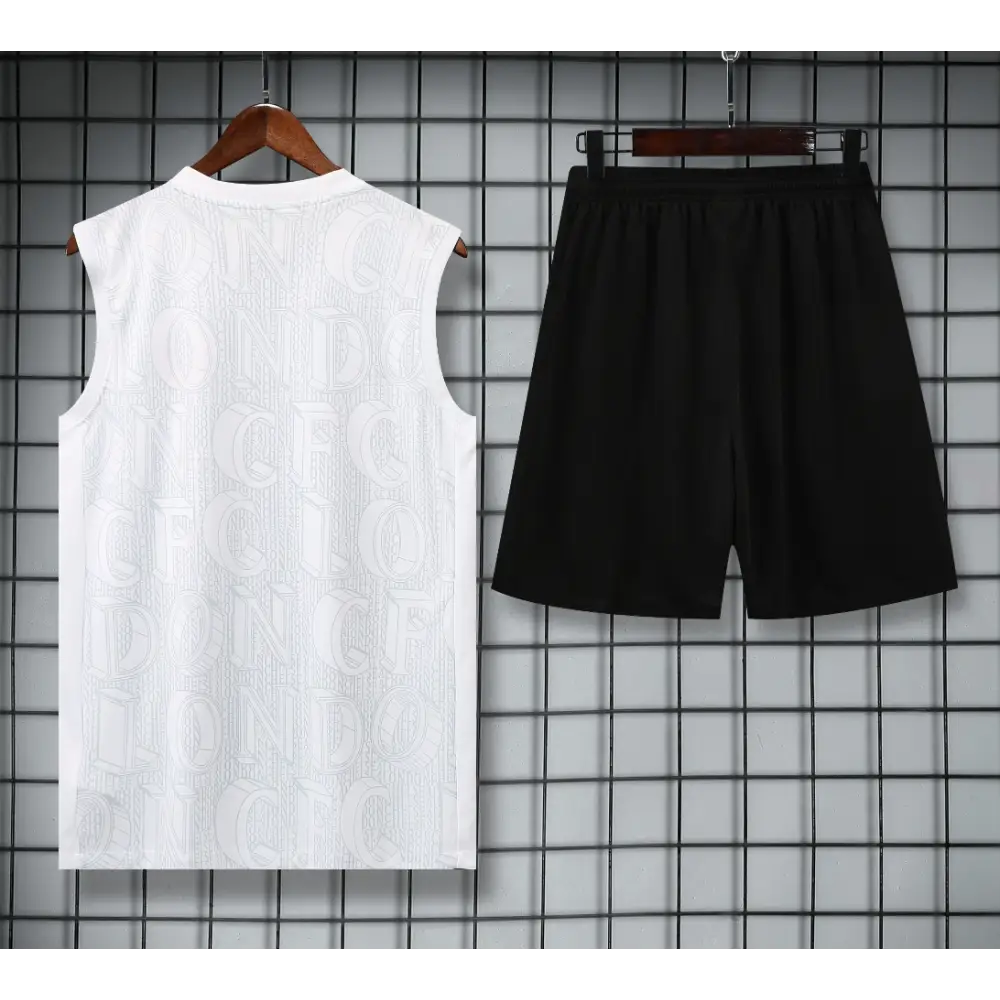 Kit Entraînement Chelsea Noir & Blanc 2025/2026 - Vêtements de sport