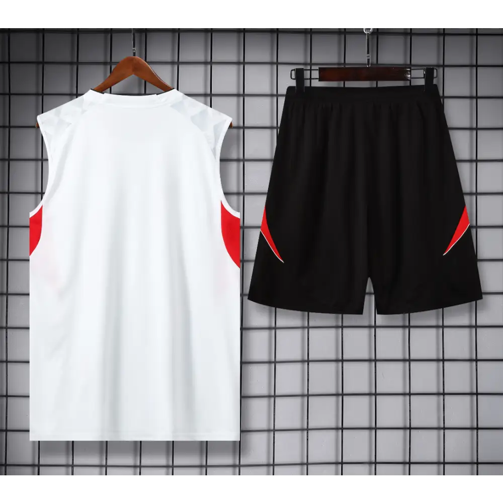 Kit Entraînement Manchester United Noir & Blanc 2025/2026 - Vêtements de sport