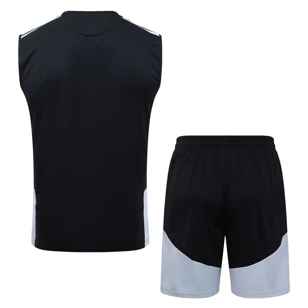 Kit Entraînement Real Madrid Noir et blanc 2025/2026 - Vêtements de sport