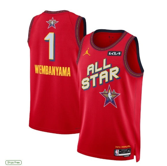 Maillot NBA All Star Wembanyama 2024/2025 - Vêtements de sport
