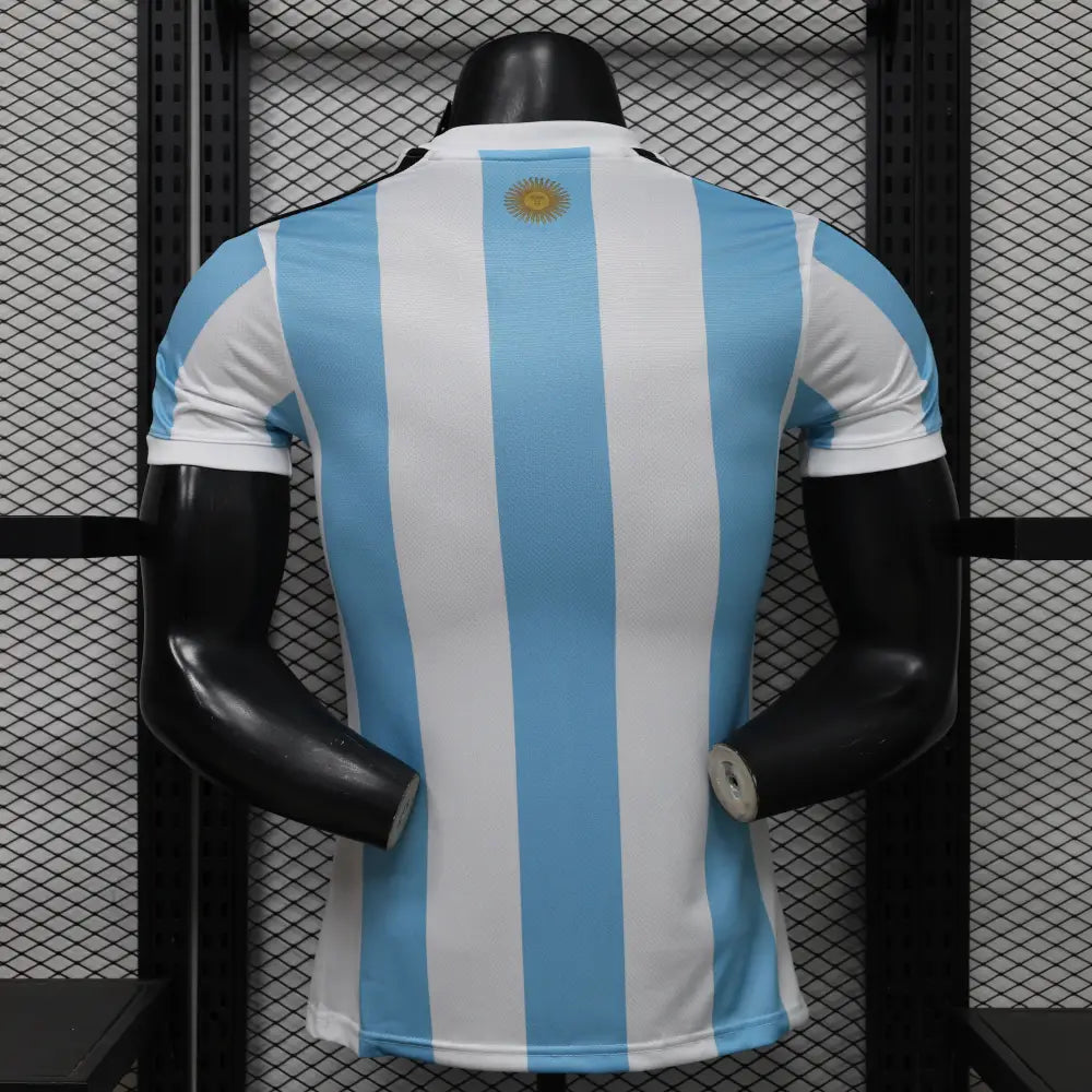 Maillot Argentine Coupe du Monde 2026 Domicile Patch Champions du Monde Version Joueur - Vêtements de sport