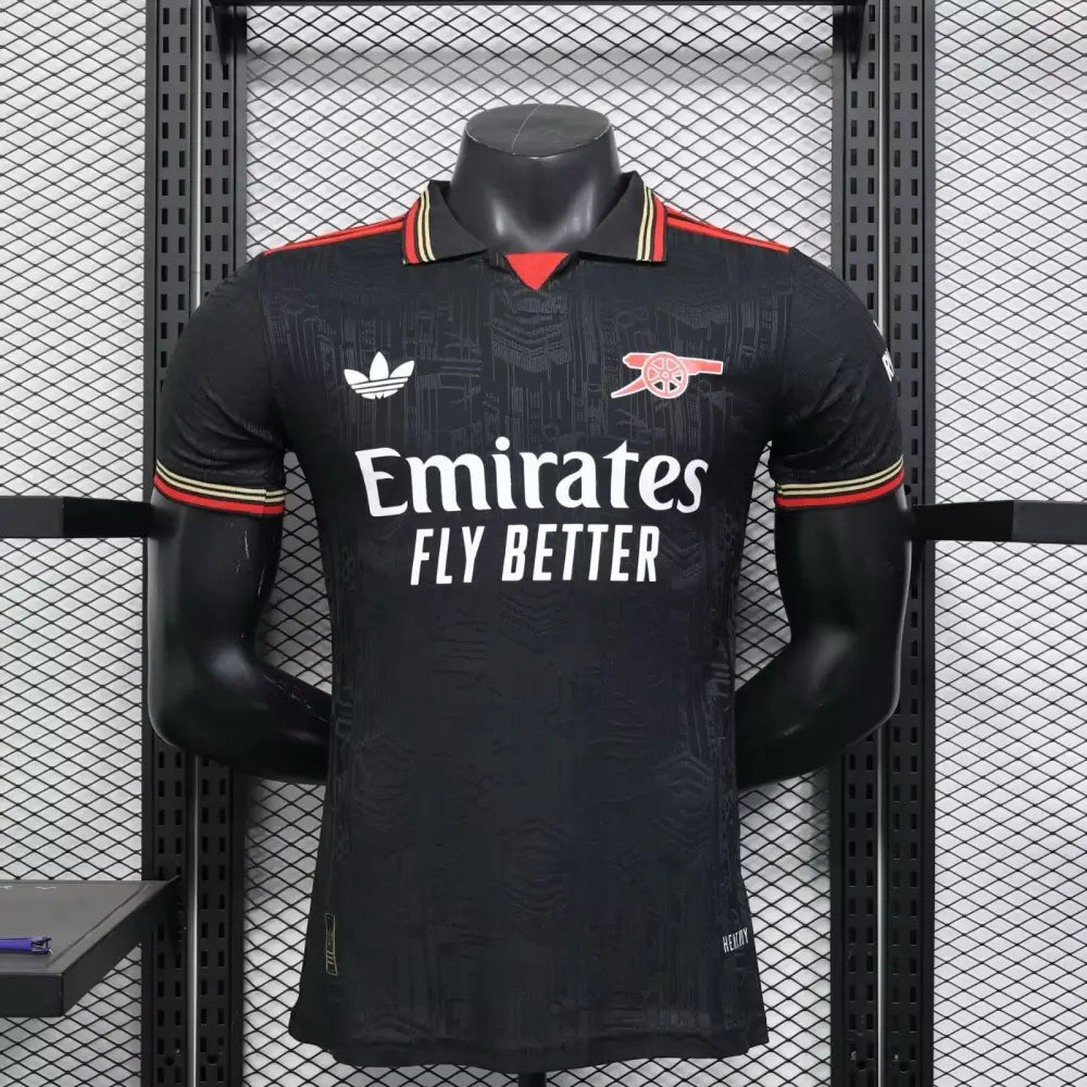 Arsenal Black Player Version Jersey 2025/2026 - Elite-Fanstore