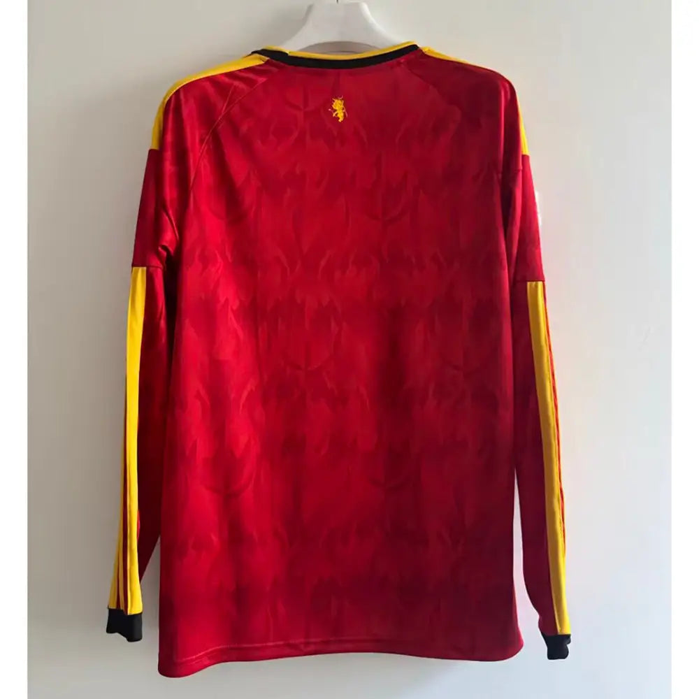 Maillot Belgique Coupe du Monde 2026 Domicile Manches Longues - Vêtements de sport