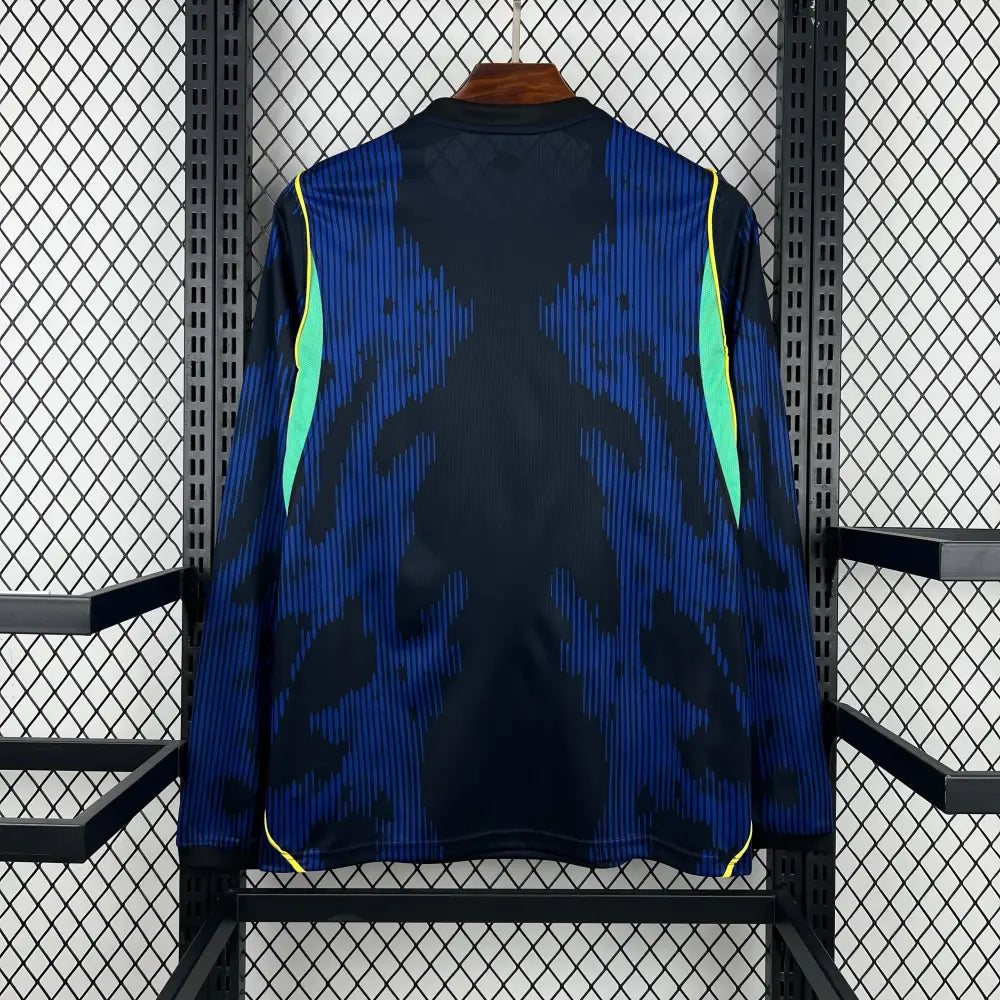 Maillot Brésil Extérieur Manches Longues Coupe du Monde 2026 - Vêtements de sport