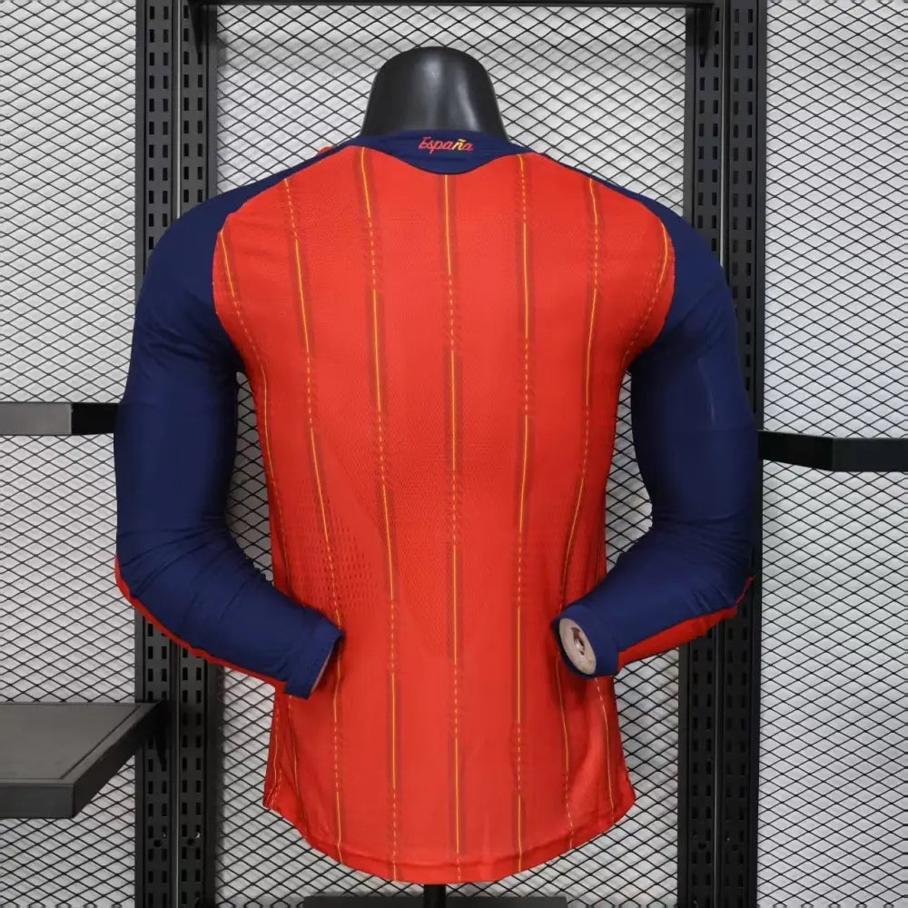 Maillot Espagne Domicile manches longues version joueur Coupe du Monde 2026 - Vêtements de sport