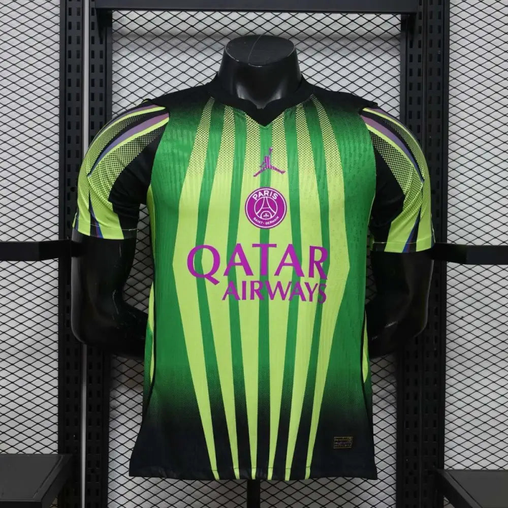 Maillot PSG Gardien 2026/2027 Third Version joueur Vert - Vêtements de sport