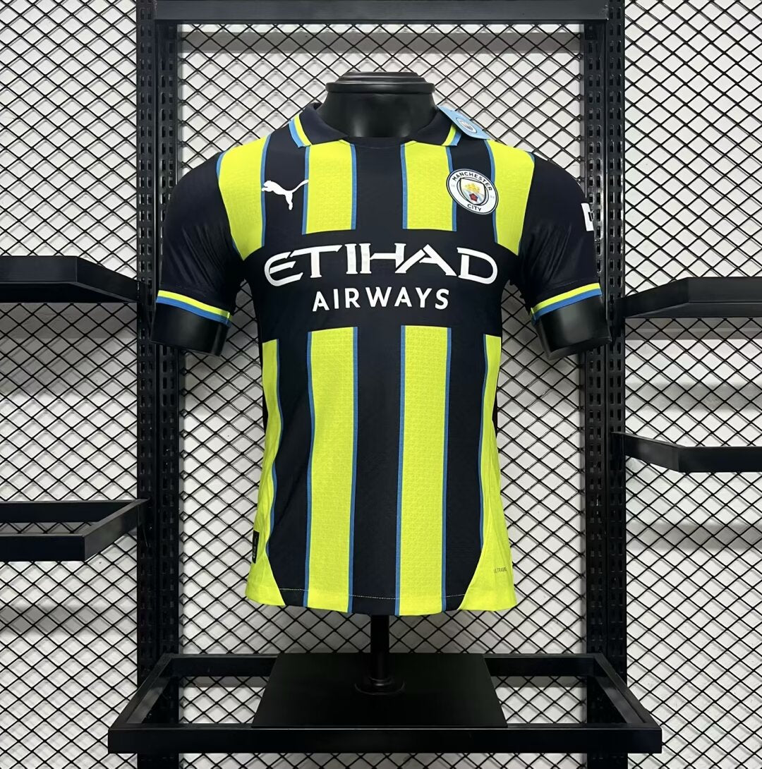 Manchester City Extérieur 2024/2025 - Version Joueur ( + 5€) / S - Vêtements de sport