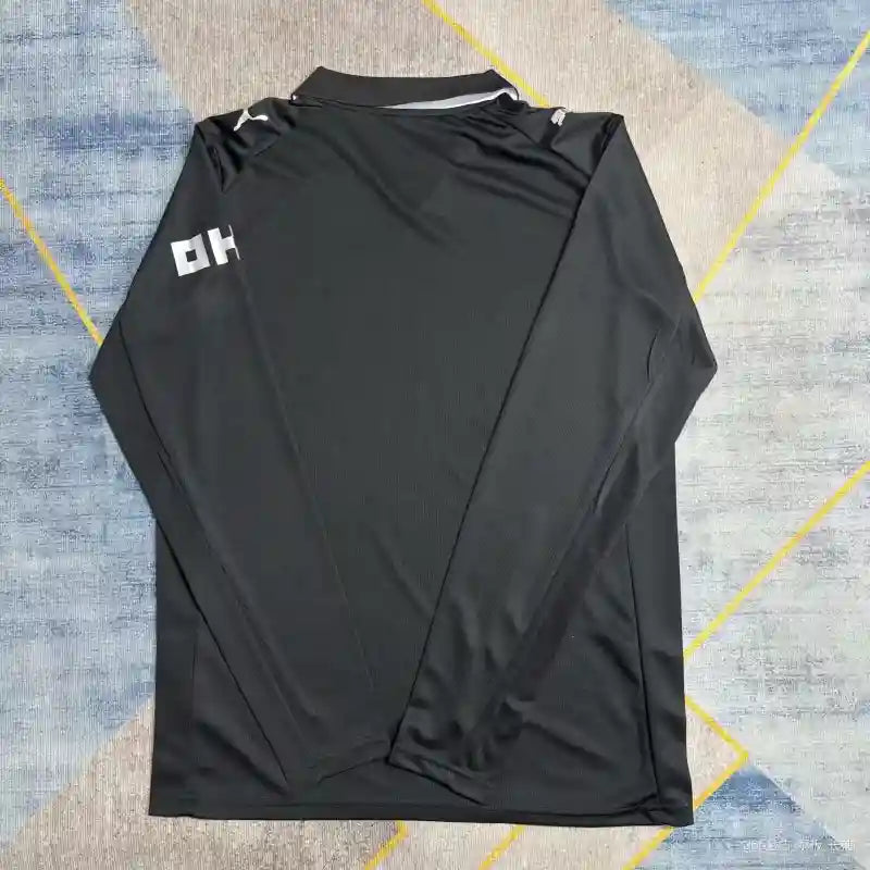 Manchester City Manches Longues Noir Extérieur 2025/2026 Vêtements de sport
