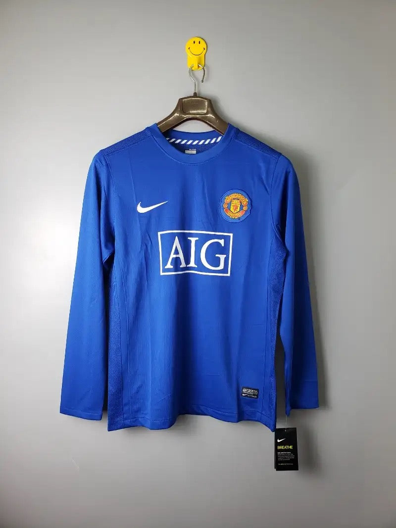 Manchester United 2007-2008 Extérieur Manches Longues - Finale Ligue des Champions 2007/2008 / S - Vêtements de sport