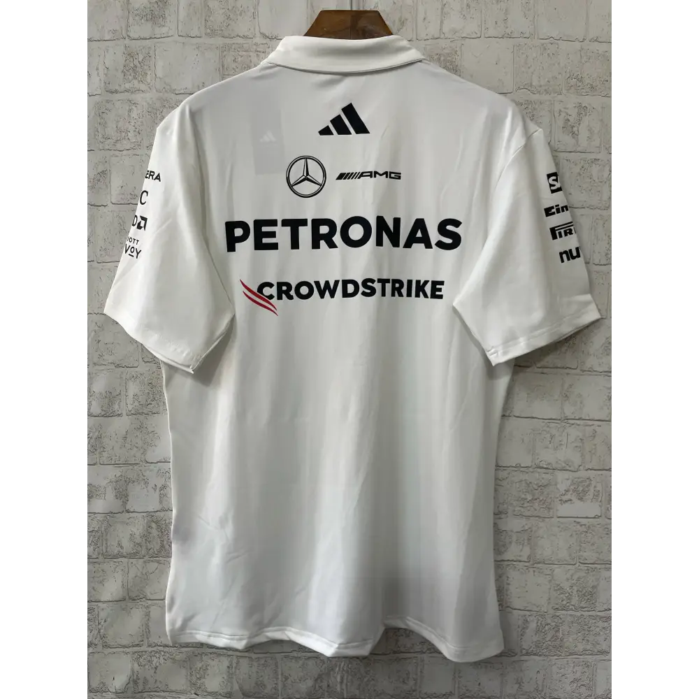 Mercedes F1 polo blanc - Vêtements de sport
