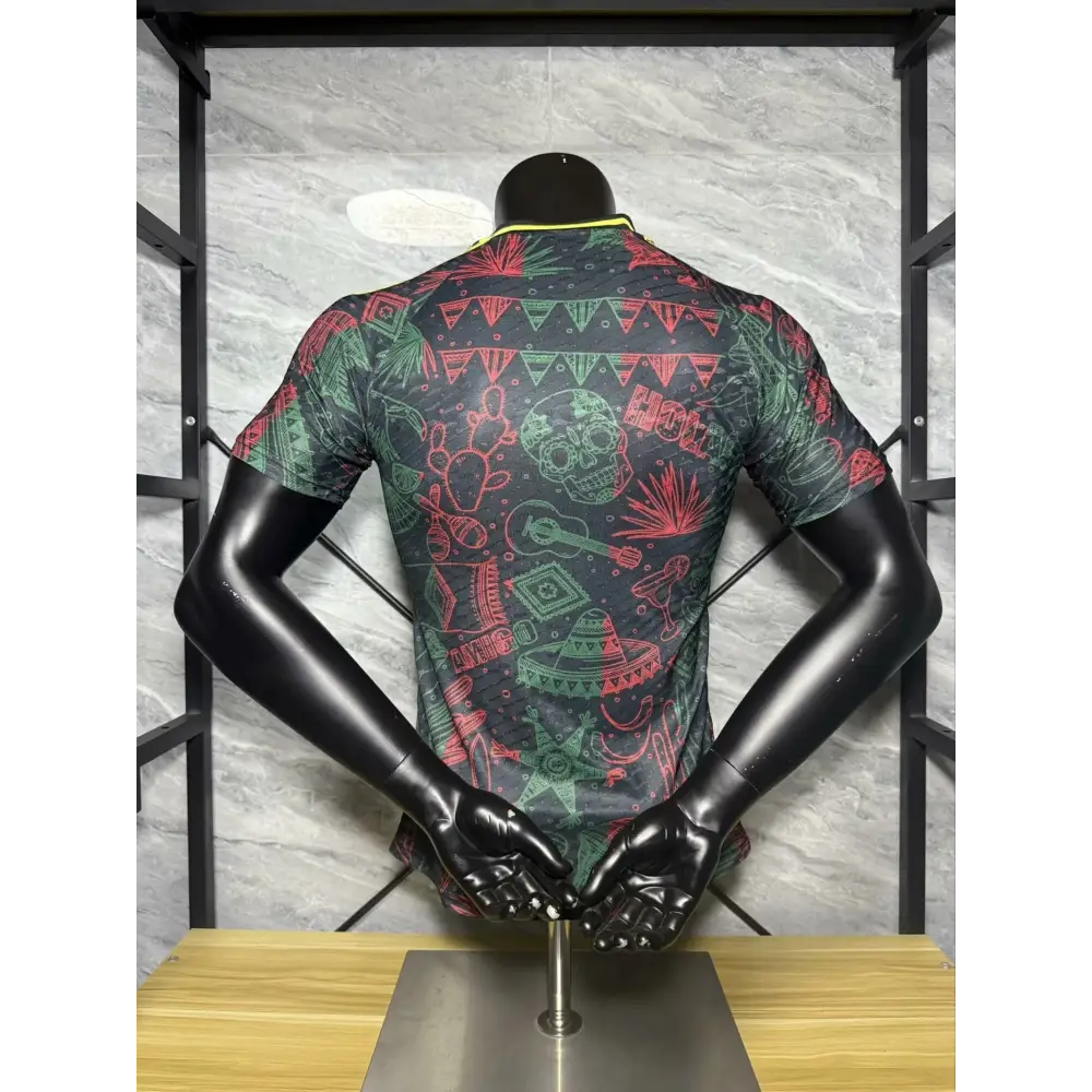 Mexique Noir & Rouge Version Joueur 2025/2026 - Vêtements de sport