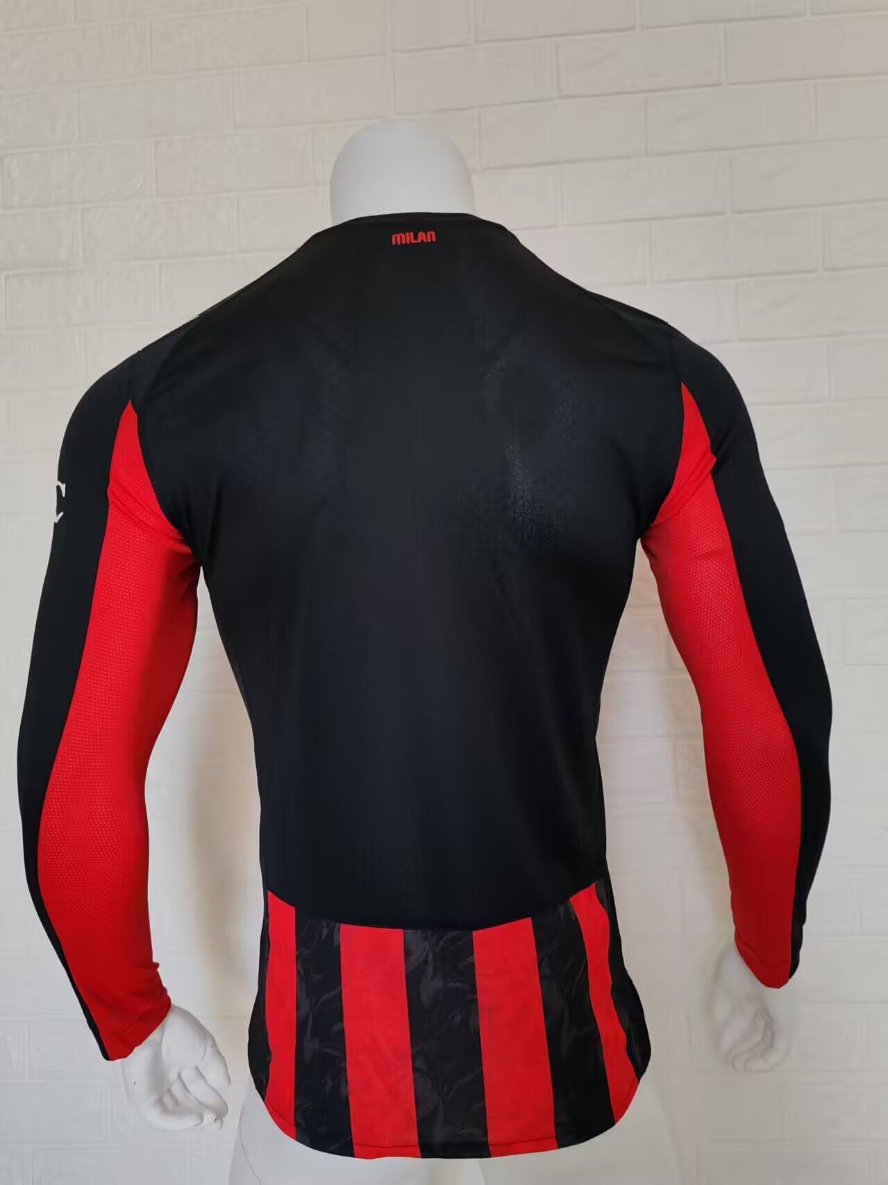 Milan AC Domicile Manches Longues Version Joueur 2025/2026 - Vêtements de sport