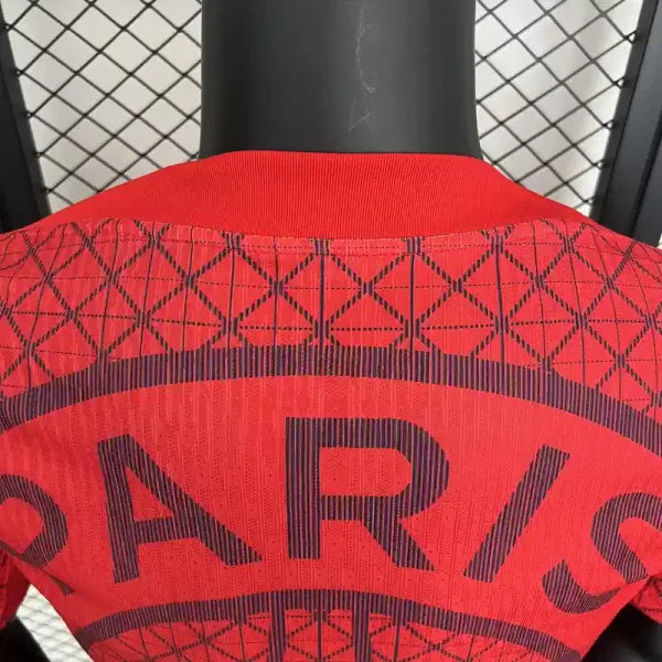 PSG Paris-Saint-Germain Training Rouge Version Joueur 2025/2026 - Vêtements de sport