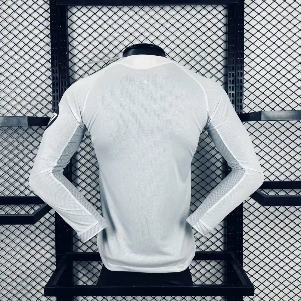 Real Madrid Domicile Version Joueur Manches Longues 2025/2026 - Vêtements de sport