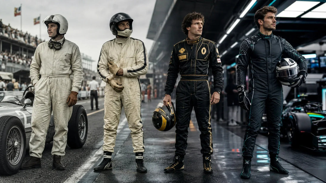 L’histoire des combinaisons de Formule 1: du coton au Nomex 75 ans de sécurité et de design