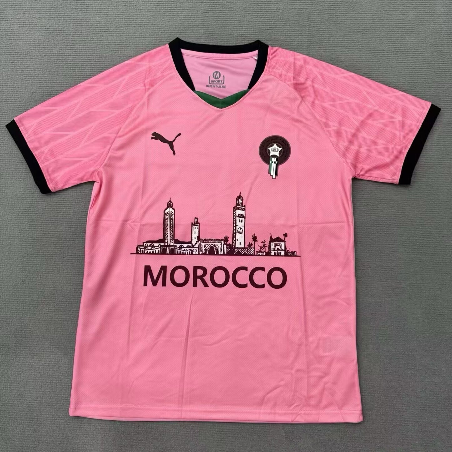 Maillot Maroc Rose et Noir 2025/2026