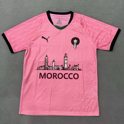 Maillot Maroc Rose et Noir 2025/2026