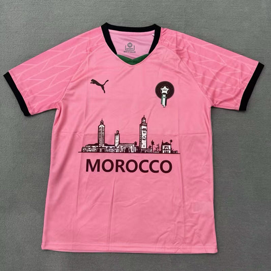 Maillot Maroc Rose et Noir 2025/2026