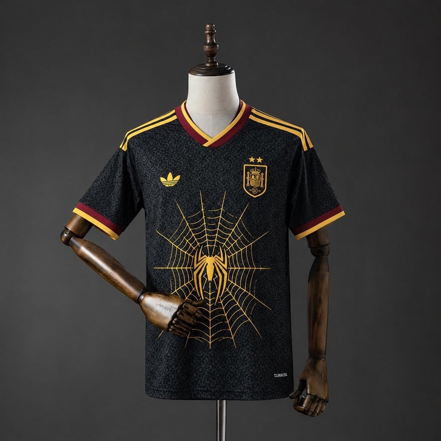Spanien Trikot Weltmeisterschaft 2026 Polo Schwarz