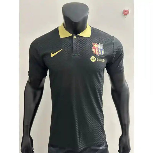 Fc Barcelone Polo Noir Version Joueur 2025/2026