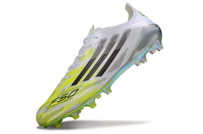 Crampons Adidas F50 Blanche et Jaune
