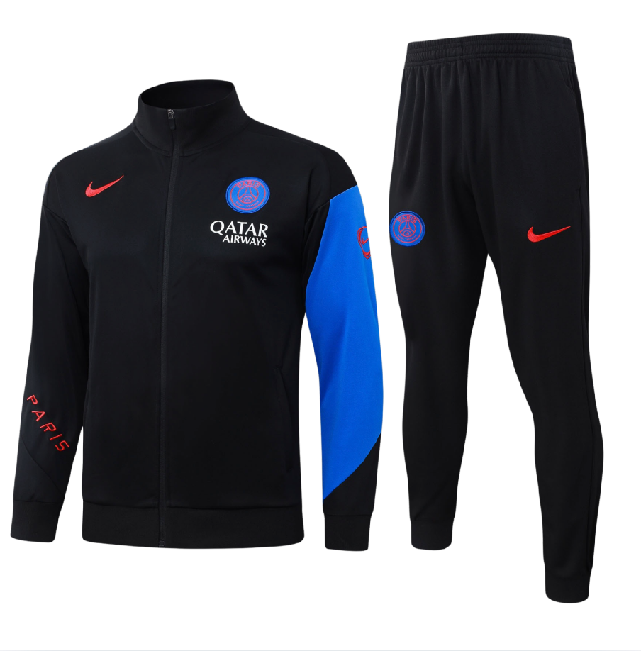 Survêtement training enfant psg noir et bleu 2025/2026