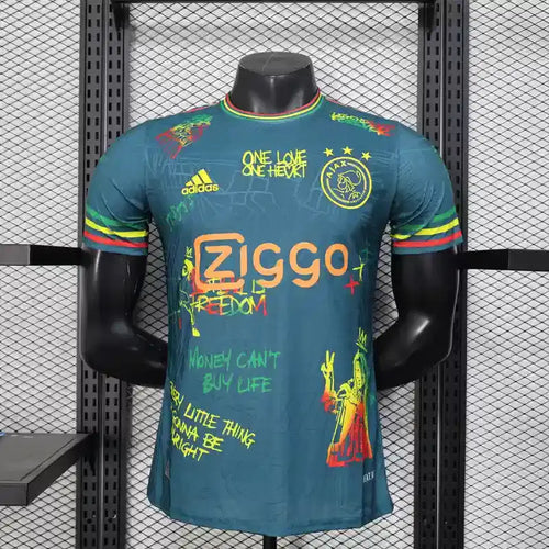 Ajax Amsterdam Bob Marley Vert Version Joueur 2025/2026 - Vêtements de sport