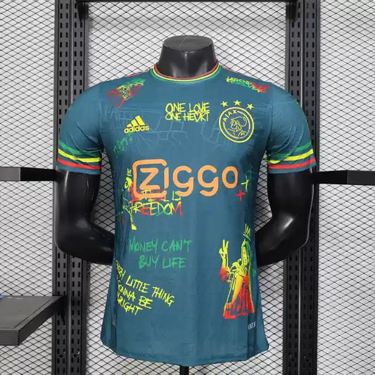 Ajax Amsterdam Bob Marley Vert Version Joueur 2025/2026 - Vêtements de sport