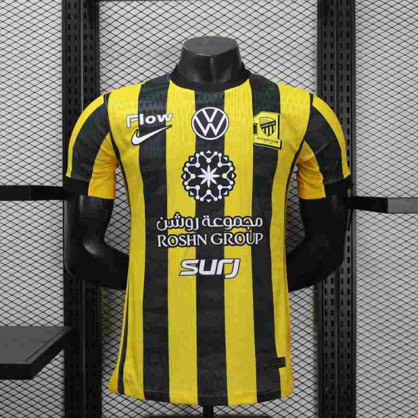 Al-Ittihad Version Joueur Jeddah United Domicile 2025/2026 - Vêtements de sport