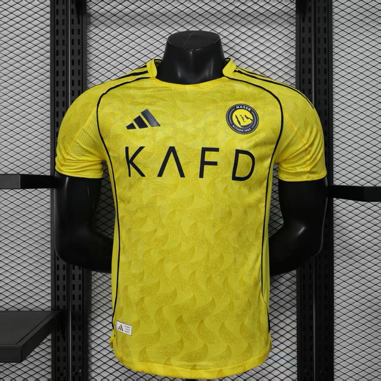 Al-Nassr Domicile Version Joueur 2025/2026 - Vêtements de sport