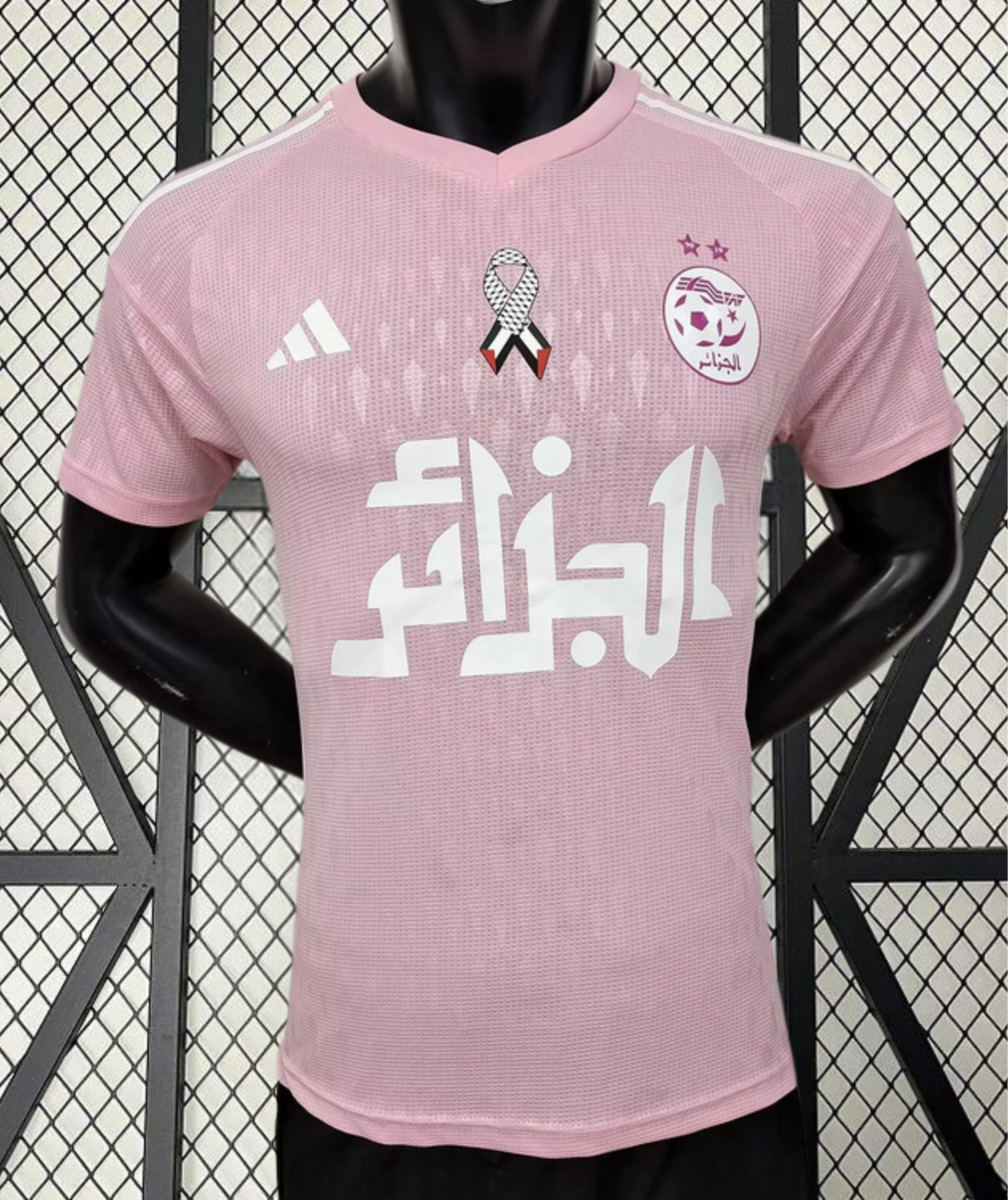 Algérie Concept Dz Palestine Rose 2024 - Dz Palestine Rose (Version Joueur) / S - Vêtements de sport