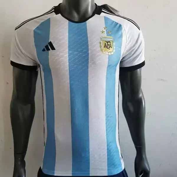 Argentine Domicile Version Joueur Retro 2022 - Vêtements de sport