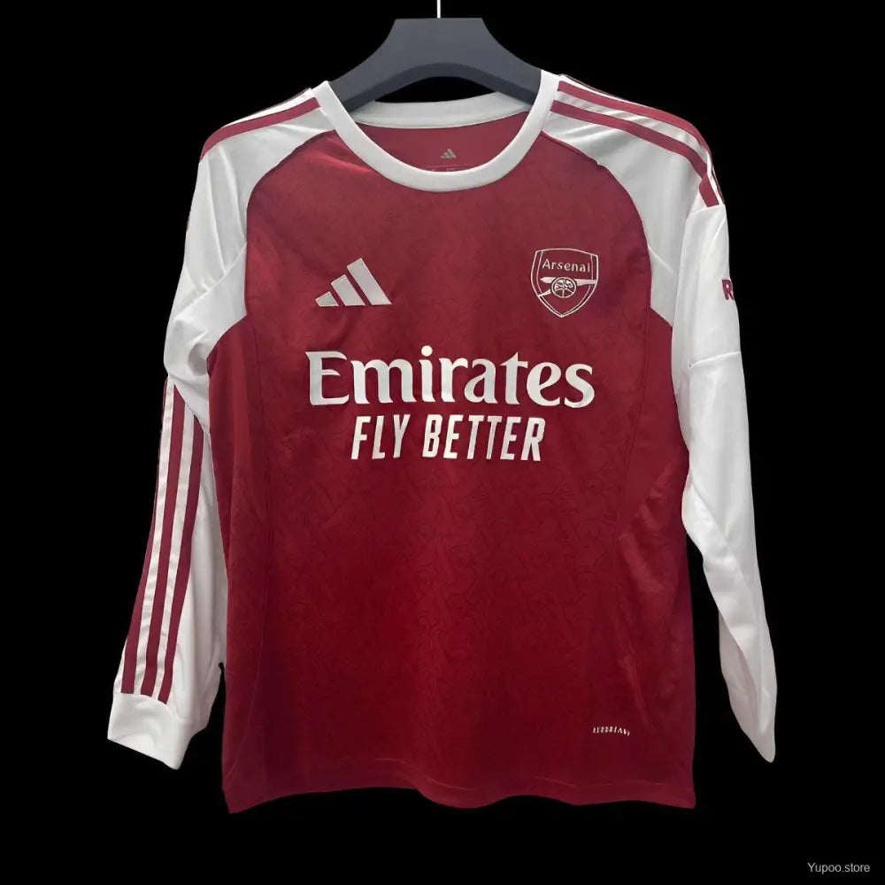 Arsenal Domicile Manches Longues 2025/2026 - Vêtements de sport