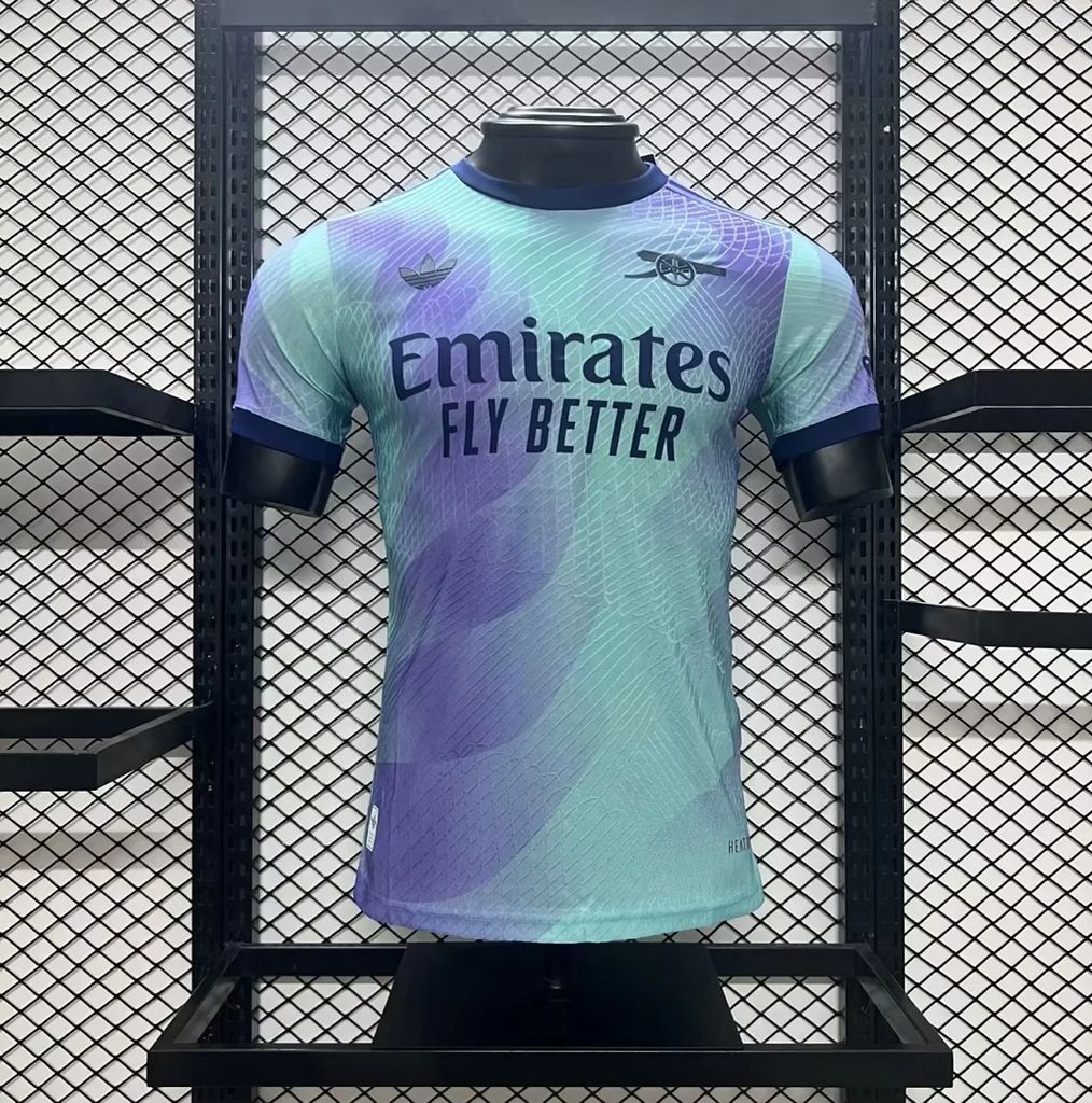 Arsenal Third 2024/2025 - Version Joueur ( + 5€) / S - Vêtements de sport