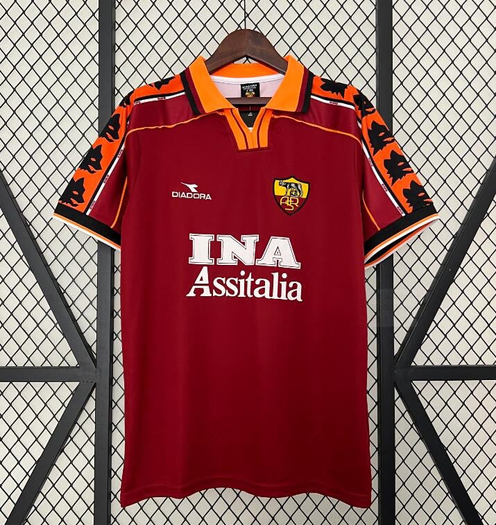 AS Roma Domicile Retro 1998/1999 - Domicile / S - Vêtements de sport