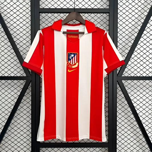 Atletico Madrid Maillot Retro Rouge/Blanc Version Joueur 2003/2004