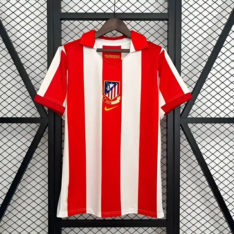Atletico Madrid Maillot Retro Rouge/Blanc Version Joueur 2003/2004
