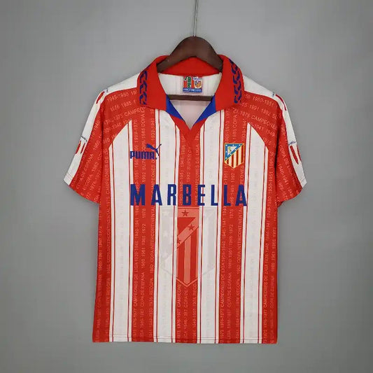 Atlético Madrid Domicile Retro 1995/1996 - Vêtements de sport