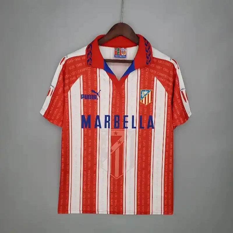 Atlético Madrid Domicile Retro 1995/1996 - Vêtements de sport