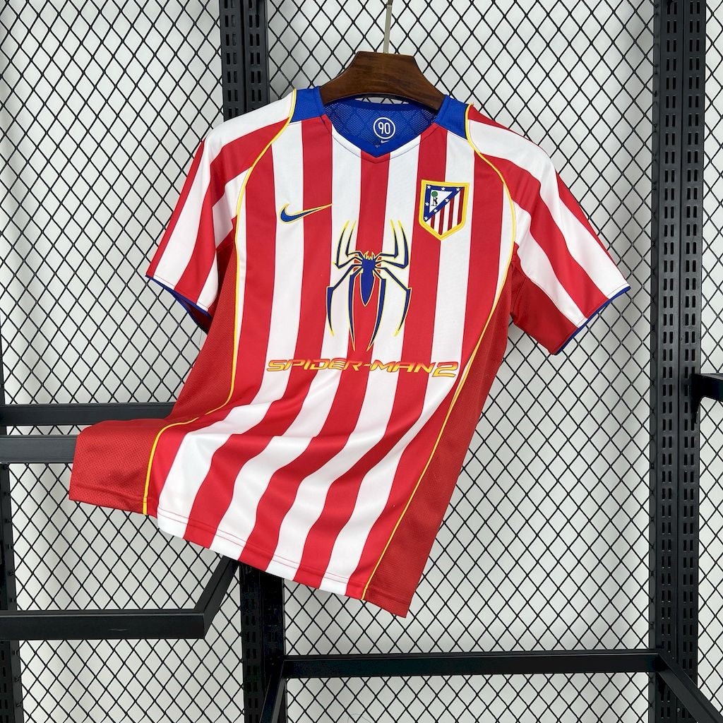 Atlético Madrid Domicile Retro 2004/2005 - Domicile Retro / S - Vêtements de sport